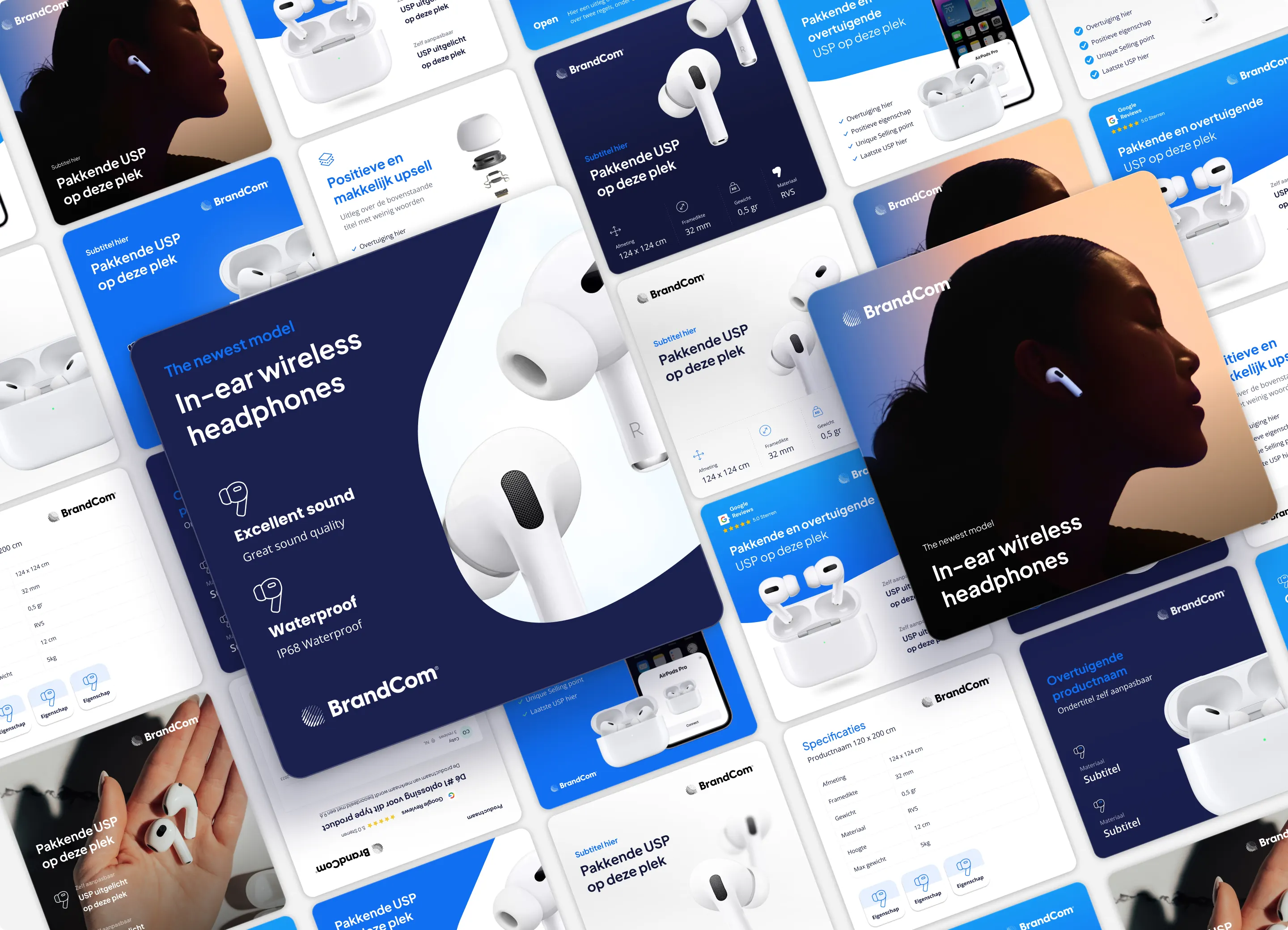 A grid of listings created with ListingDesigner, showing the variety of layouts and content that can be created